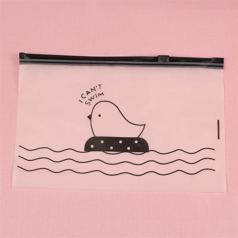 

Fashion Cartoon Plastic Pencil Case Zipper Wallet Children Pen Bag School Stationery Pencilcase Girl Purse