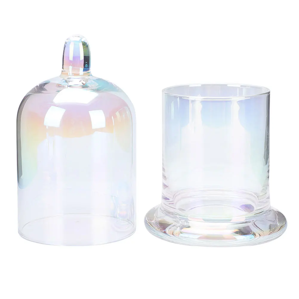 

1Set Household Cloche Glass Dome Candlestick Long Lasting Quality Perfect Birthday Anniversary Present