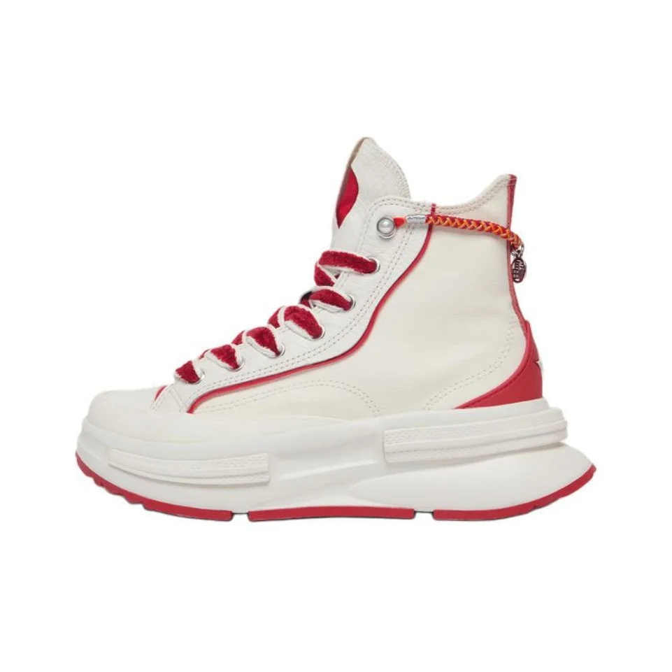 Converse Run Star Legacy CX Abrasion Resistant High top Canvas Shoes Unisex Beige Red A13346C