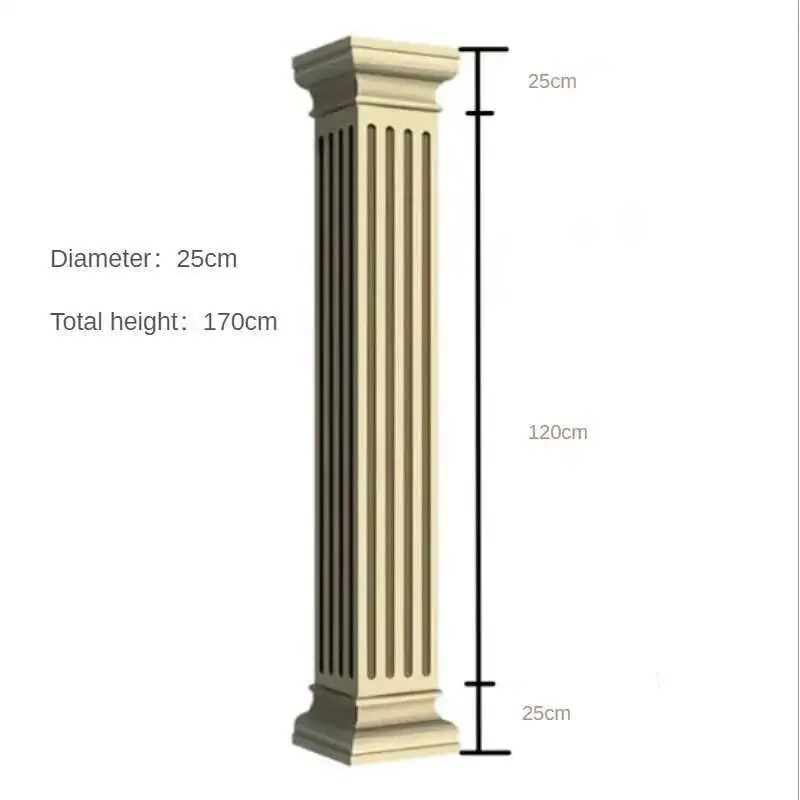 

Roman Column Mold European-style Component Villa Gate Square Column Decoration Garden Building Cement Square Column Mold