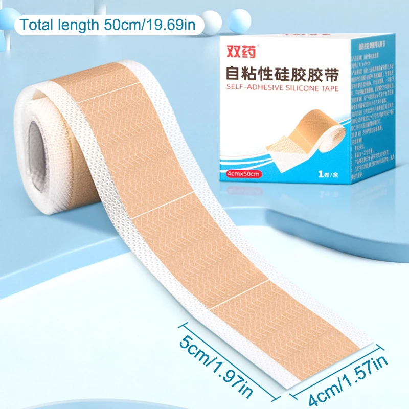1 rotolo 4 cm × 0,5 m Correttore per orecchie per bambini Correzione per orecchie sporgenti per bambini Correttori estetici per orecchie in silicone Adesivo patch