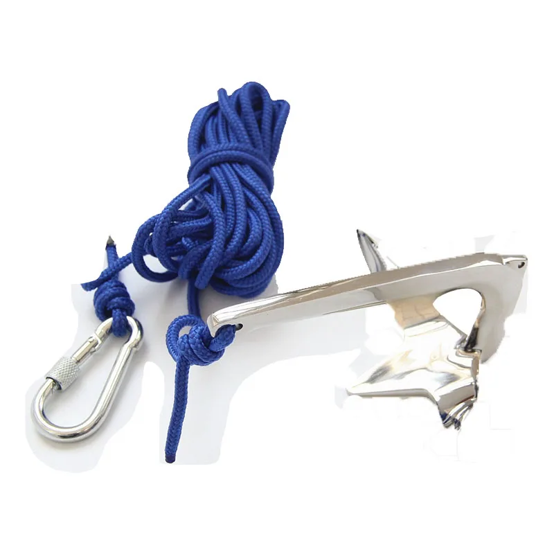 High-Quality Stainless Steel Boat Anchor,Suitable for Precision Cast Anchor for Inflatable Raft Canoe Kayak & Small Boat