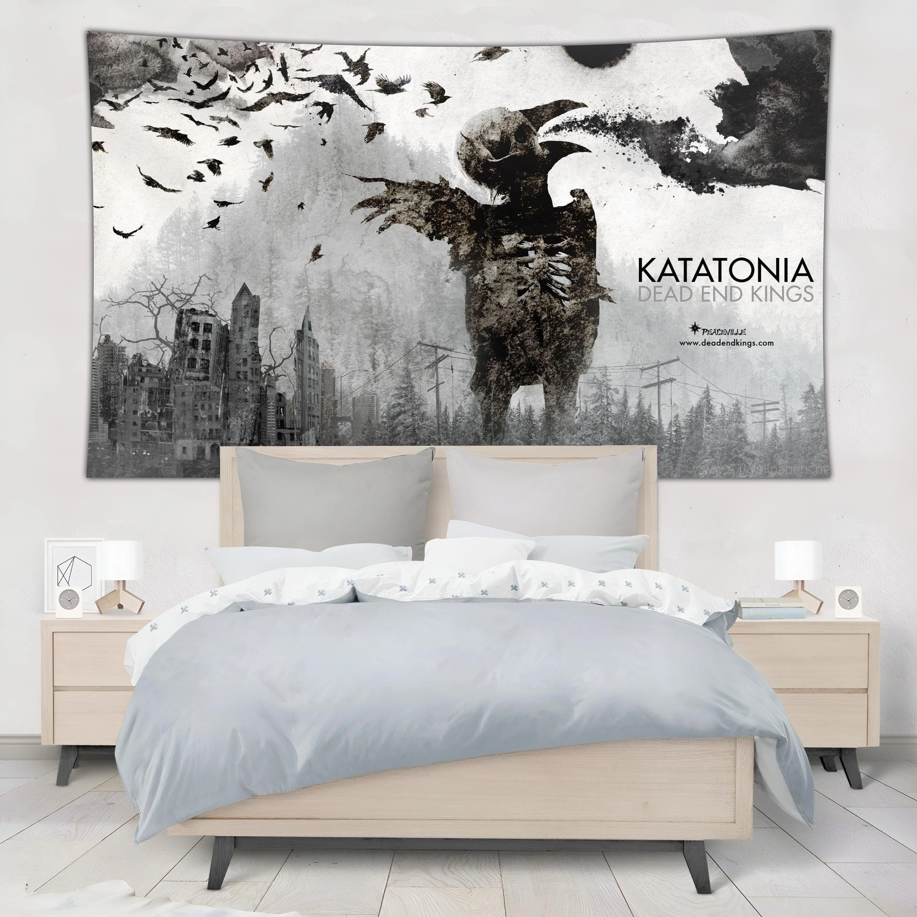 

Katatonias Swedish Singing Poster Tapestry Background Boyfriend Best Gift Wall Hanging Sofa Blanket