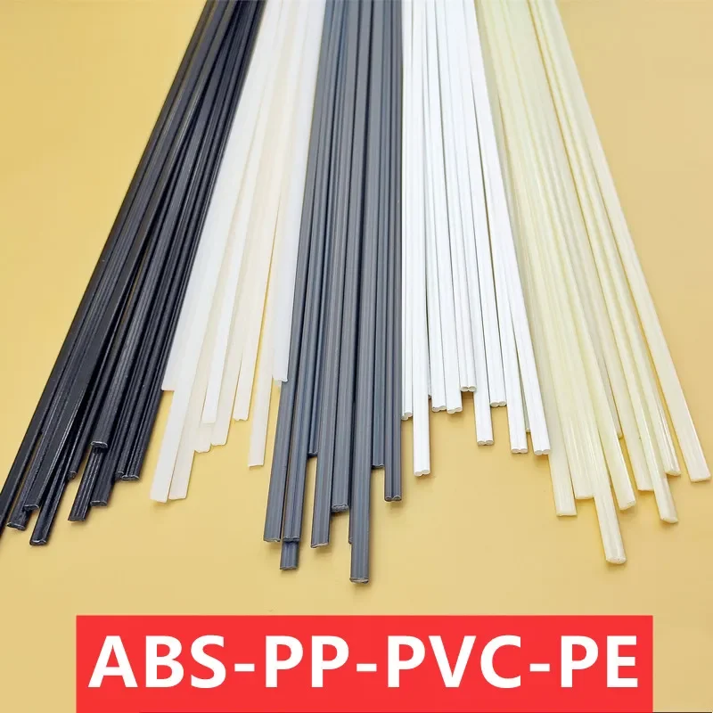 5 metri PP/PE/PVC/ABS bacchette per saldatura in plastica 5x2.5mm Kit di bastoncini per saldatore strisce di riparazione in rete saldata strumenti