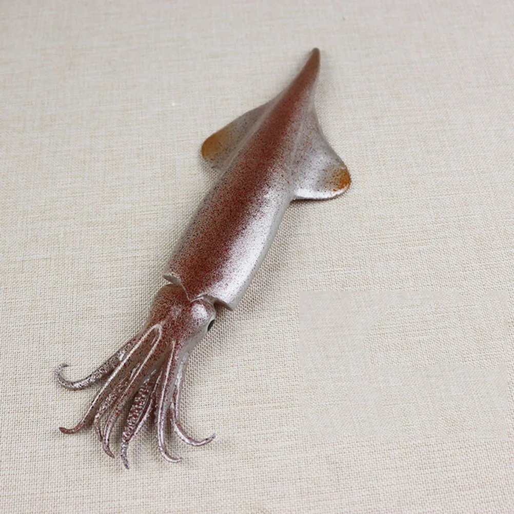 

Simulated Squid Pvc Miniature Seafood Decoration For Restaurant Home Accessories Photography Props Handicraft Bright Not