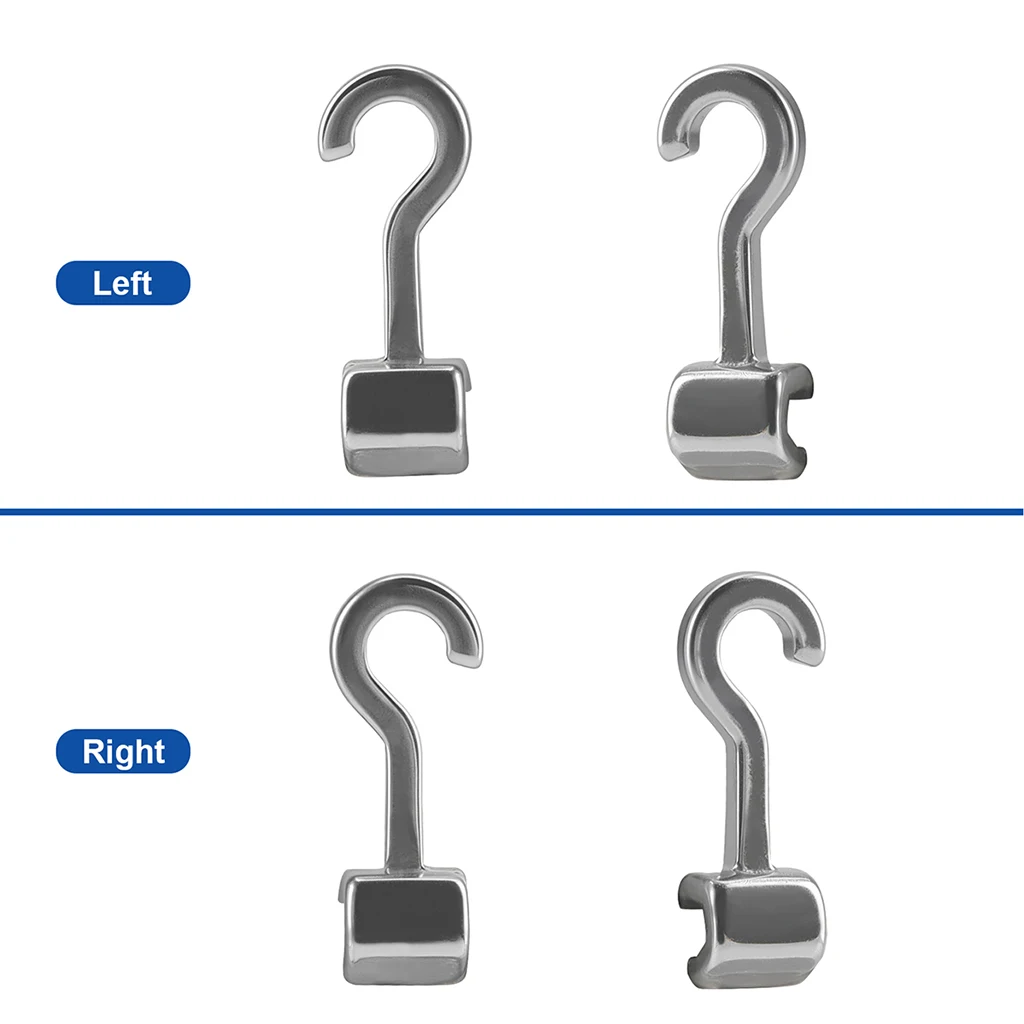 50 Stück/Box AZDENT Dental Kieferorthopädische Gleitende Crimpbare Haken Lang Rechts/Links Gebogene Crimpbare Haken 2,1/3,1/5,4mm Passend für Drahtbögen – Detail 4