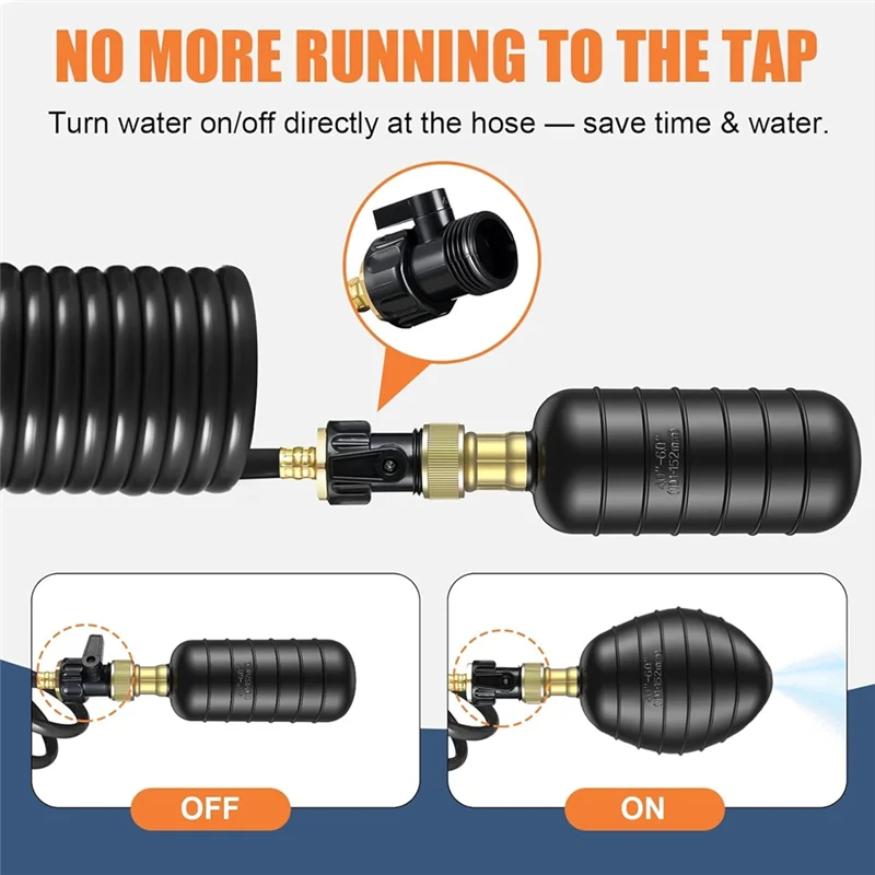 

Набор для прочистки труб диаметром от 1 до 6 дюймов - включает в себя выдвижной шланг, запорный клапан, адаптер для крана, 3 предмета.