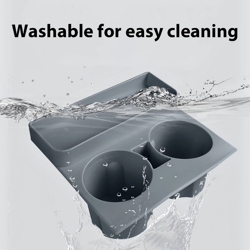 Center Console Cup Holder for Tesla Model 3 Model Y Car Interior Anti-Slip Water Cup Limiter Sunglass Holder Key Card Organizer