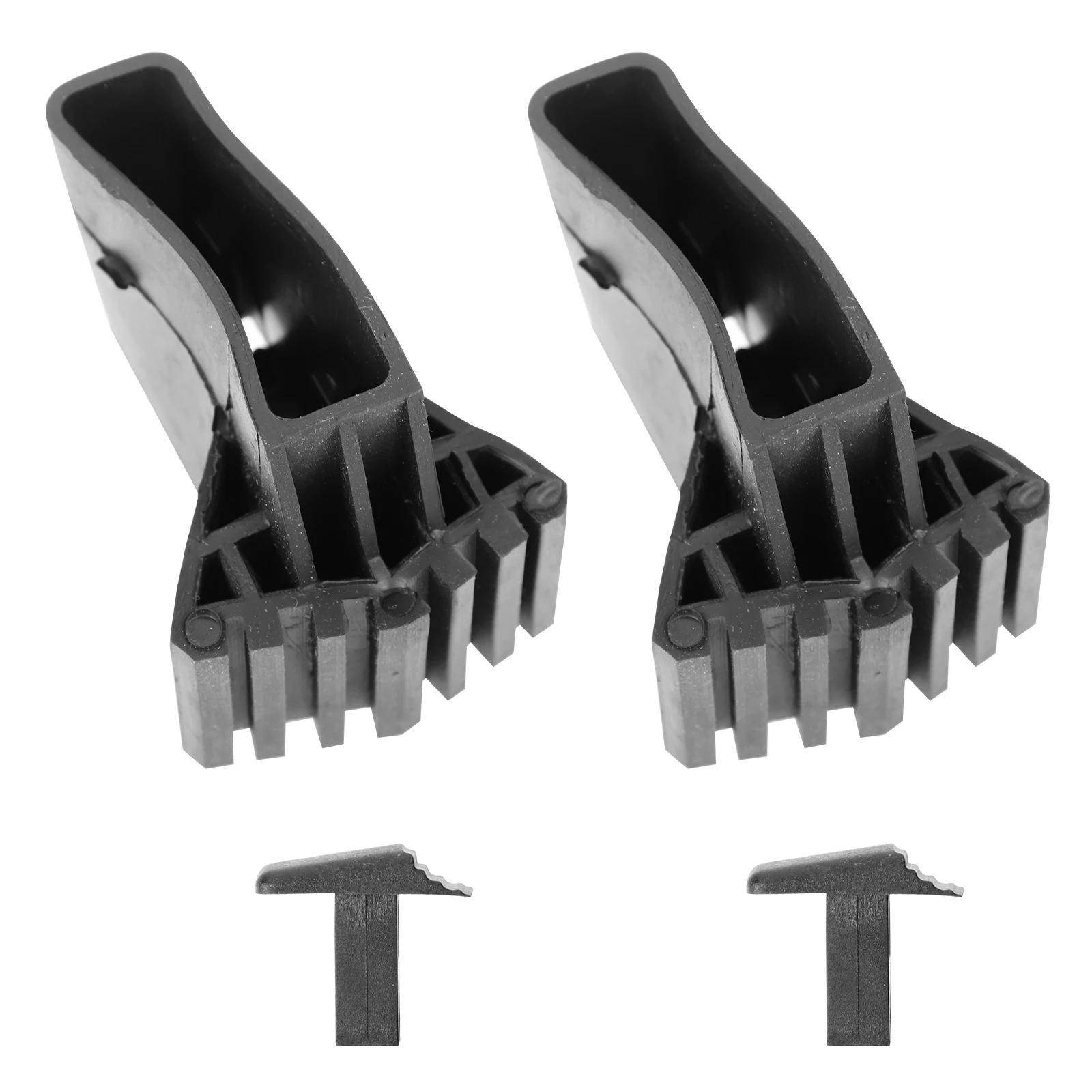 1 set scaletta coprigambe antiscivolo tappetino in gomma di bambù protezione piedi neri design a spina di pesce telescopico di ricambio durevole