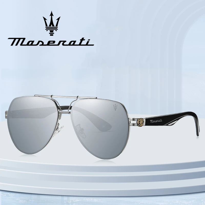 Maserati Polarized Nylon Sunglasses - Fashion Aviator Style for Men & Women High-End Driving Glasses with UV400 & Cool Design