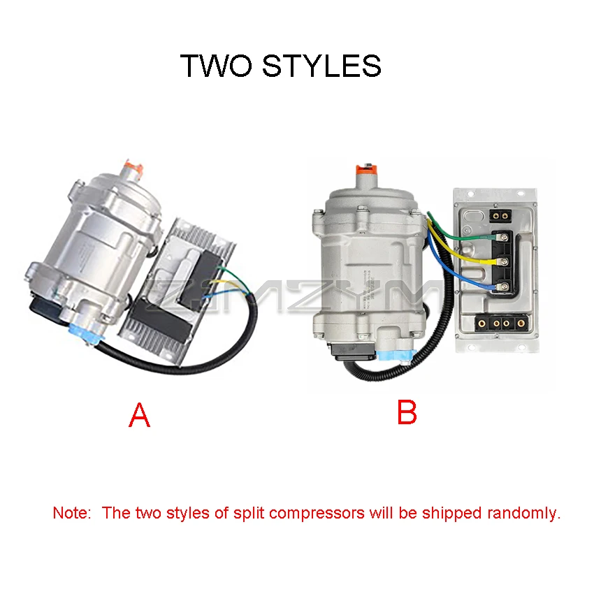A/C 12V 24V Electric Compressor Set New energy Modified electric compressor for Car Truck Bus Tractor Shop Automobile Aircon