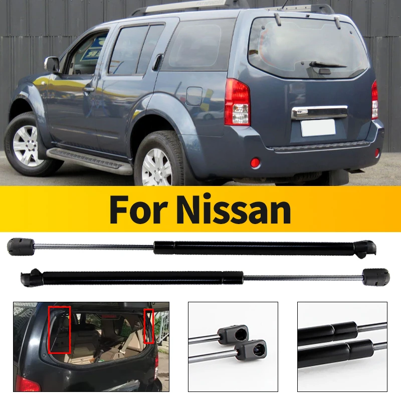 

2 шт., газовые стойки задней двери багажника, демпферные подъемные опоры для Nissan Pathfinder R51 2005-2013 OEM # 90460ZL90A Демпфер задней двери