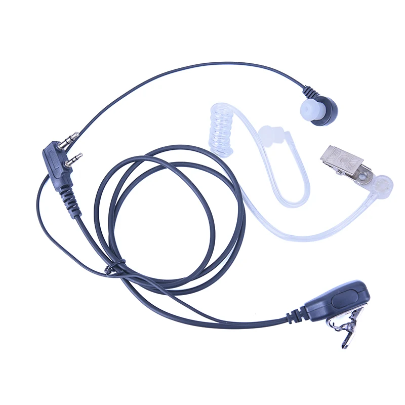 

【AD】Walkie Talkie Earpiece 2Pin Soft Earhook Headset PTT MIC HD Speaker for Kenwood BF-888s Two Way Radio