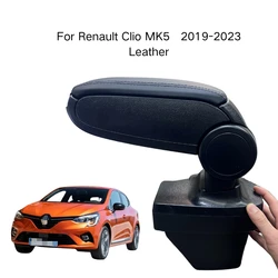 Armrest For Renault Clio MK5   2019-2023 Leather Custom Fit Center Console Storage Box Vehicle Accessories Comfortable Driving