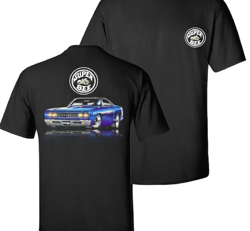 Dodge Super Bee Mens Black T shirt Mopar