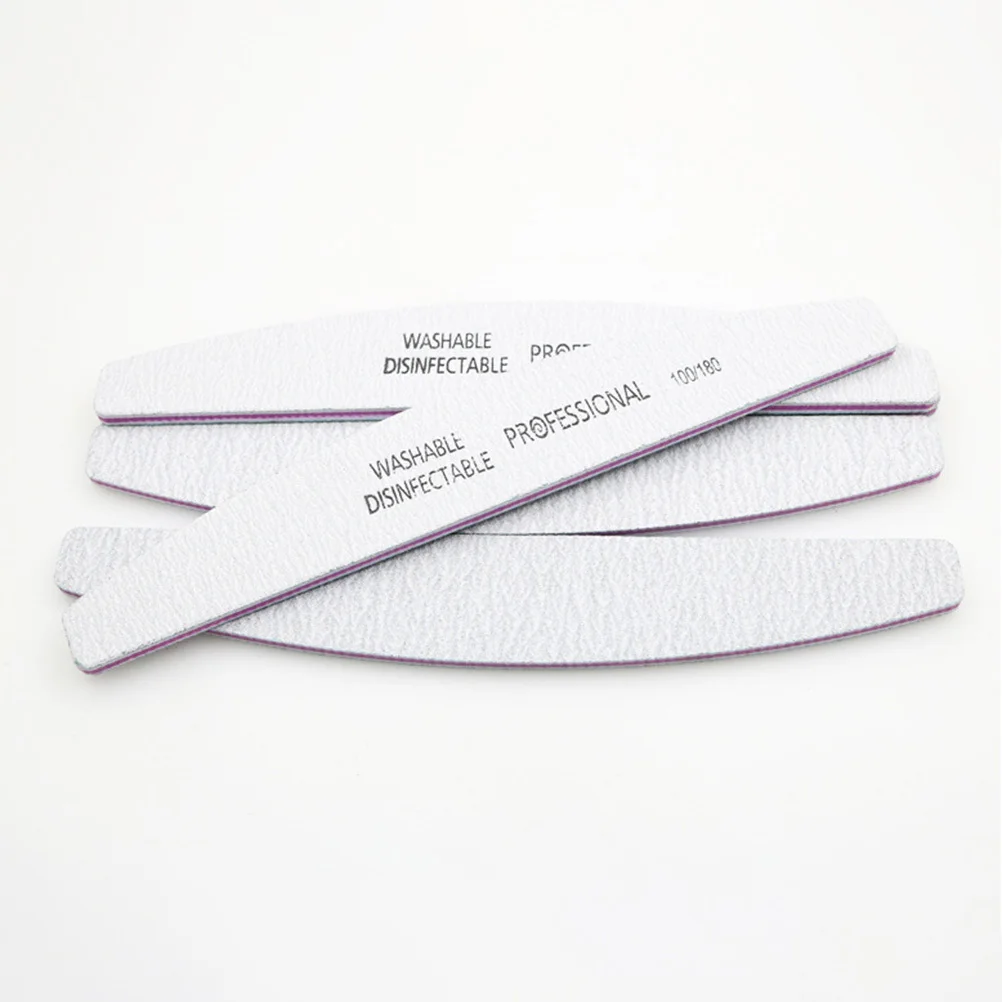 Nagelfeilen, doppelseitige Schmirgelbretter für natürliche künstliche Nägel, Maniküre, Puffer, Glanz, Nagellackentfernung, glattes Finish-Werkzeug