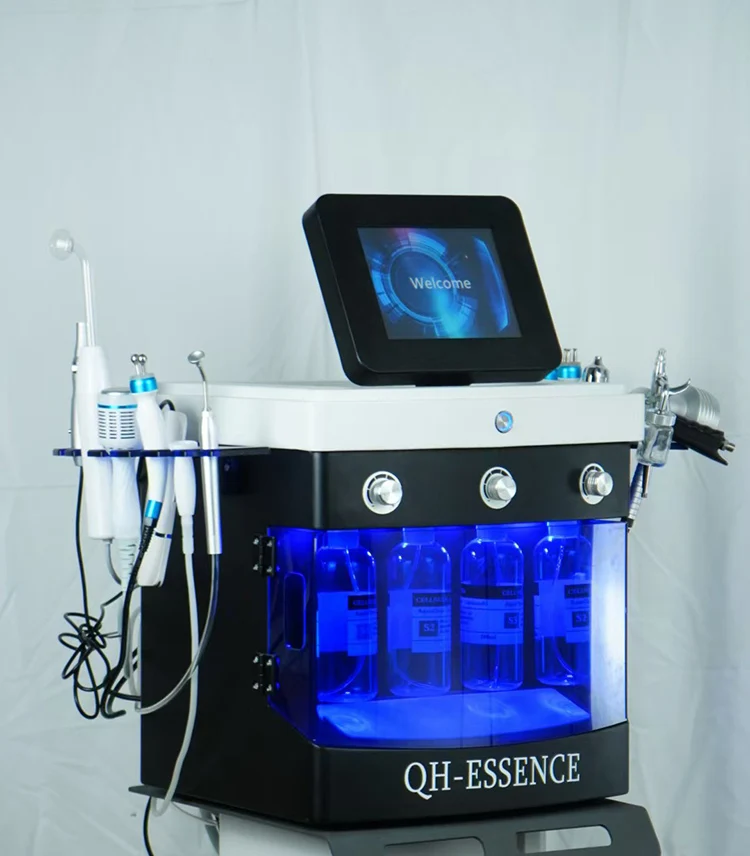 NOVA máquina de hidro dermoabrasão com jato de água para peeling de diamante 14 em 1 para cuidados faciais