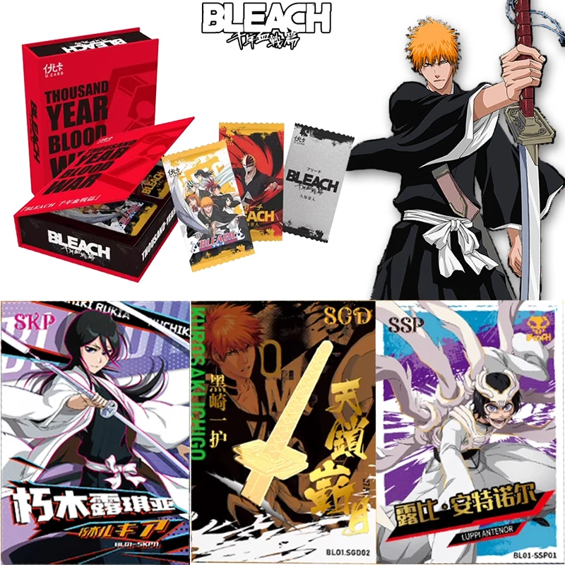 

Официальная подлинная карта BLEACH Millennium Bloody Battle, коллекционные карты аниме, периферийные игрушки в стиле аниме, флэш-карта, подарки