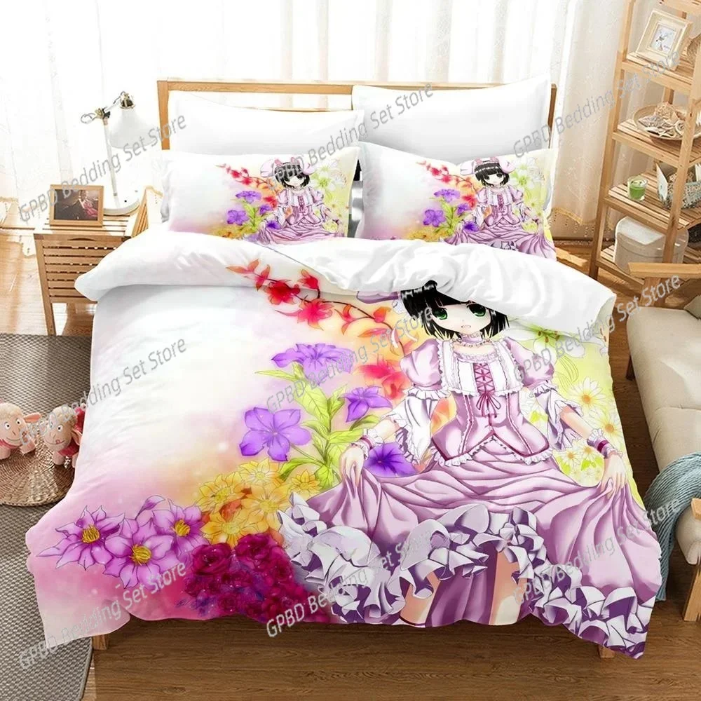 3D Anime Croisée In A Foreign Labyrinth Bedding Set Single Twin Full Queen King Size Bed Set Adult Kid Bedroom Duvetcover Sets