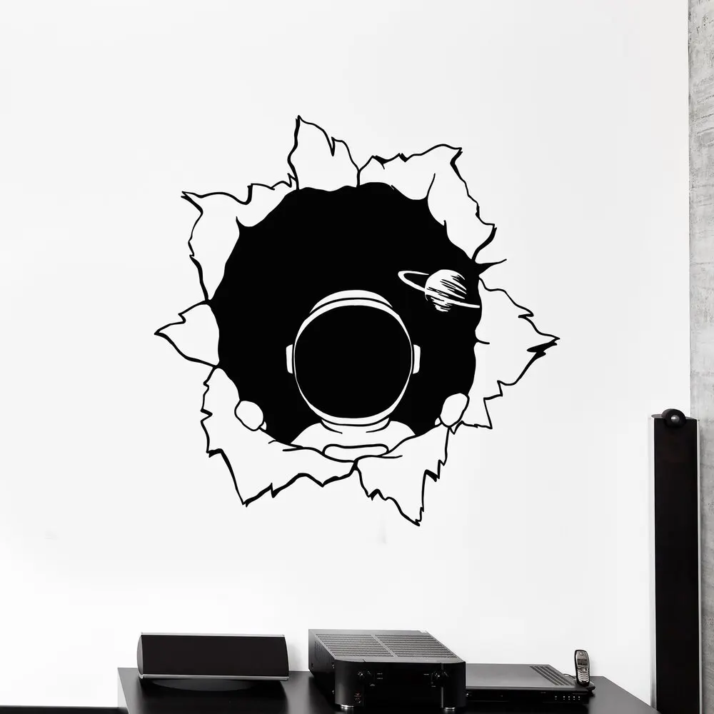 1PC Excellent Astronaut Vinyl Self Adhesive Wallpaper For party decoration Diy Pvc Home Decoration Accessories