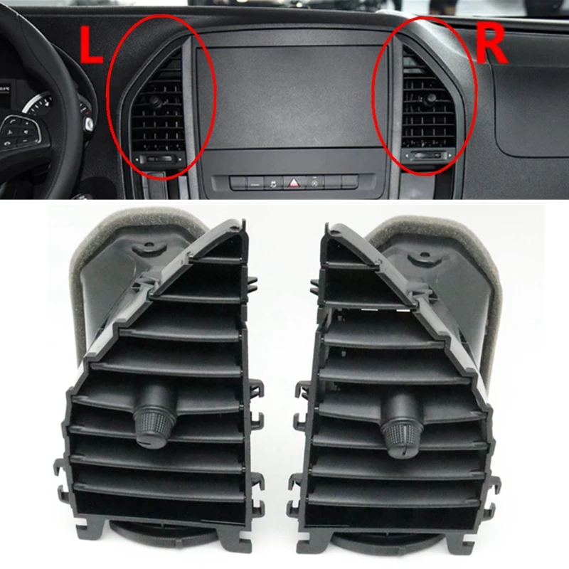 1pcs Auto Front Dash Pannel Center A/C Grille Outlet Air Condition Vent For Mercedes Benz Vito Metris V260 W447 W448 2015-2023