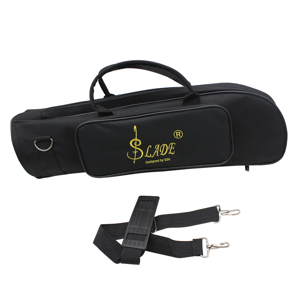 حقيبة البوق المحمولة كتف واحد البوق مقاوم للماء أكياس أكسفورد لينة حقيبة للتخزين ملحقات الأدوات النحاسية