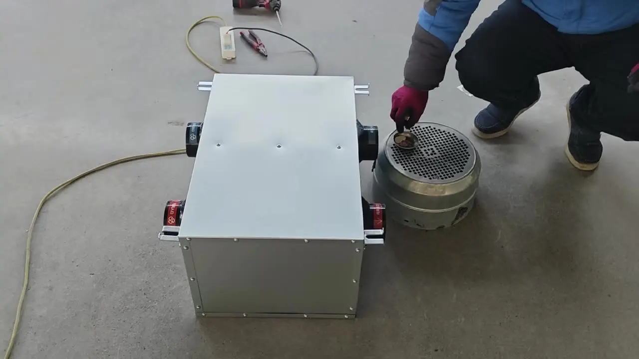 Low Noise Commercial HRV Air Exchanger, Bidirectional Flow Fresh Air System for Home Ventilation