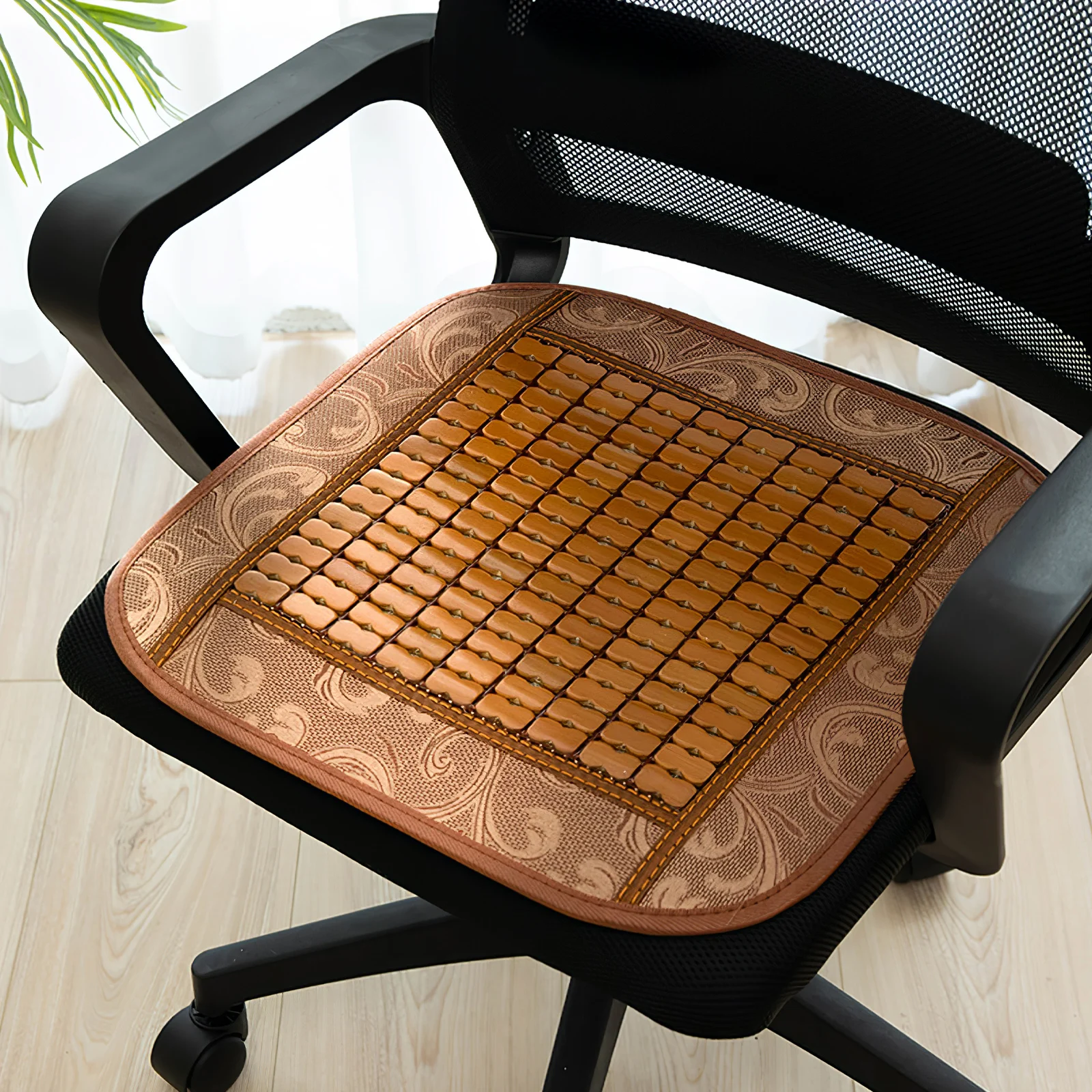 

Broadside 40x40cm Bamboo Seat Cushions Summer Mat Office Car Cool Pad Adult Outdoor Stool Cushion Portable Easy Use