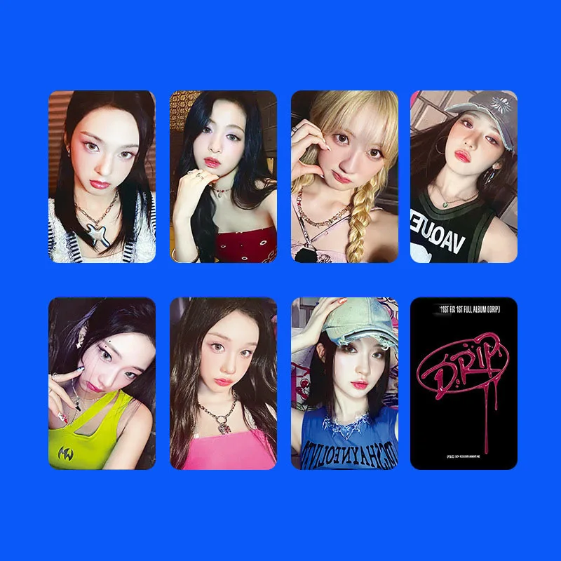 7pcs/setBABYMONSTER Album LOMO Card DRIP Collectible Card RUKA RORA ASA HARAM AHYEON Postcard Photo Card Fan Collectible Gift