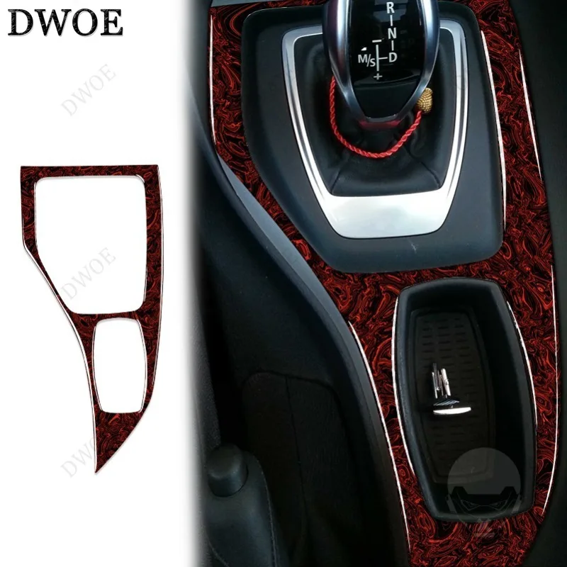 DWOE Car special carbon fiber interior accessories Gear panel outline border for BMW E84 Old X1 2011-2015  Modification sticker