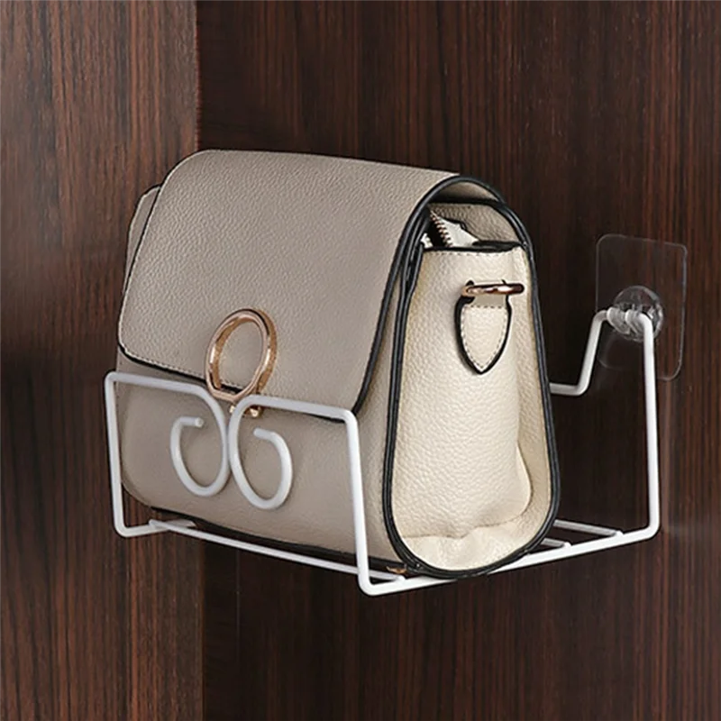 

A43F-2Pcs Purse Organizer Shelf Wall Hanging Shelf Handbag Storage Holder Wall Floating Holder Tode Wall Shelving Wall Rack