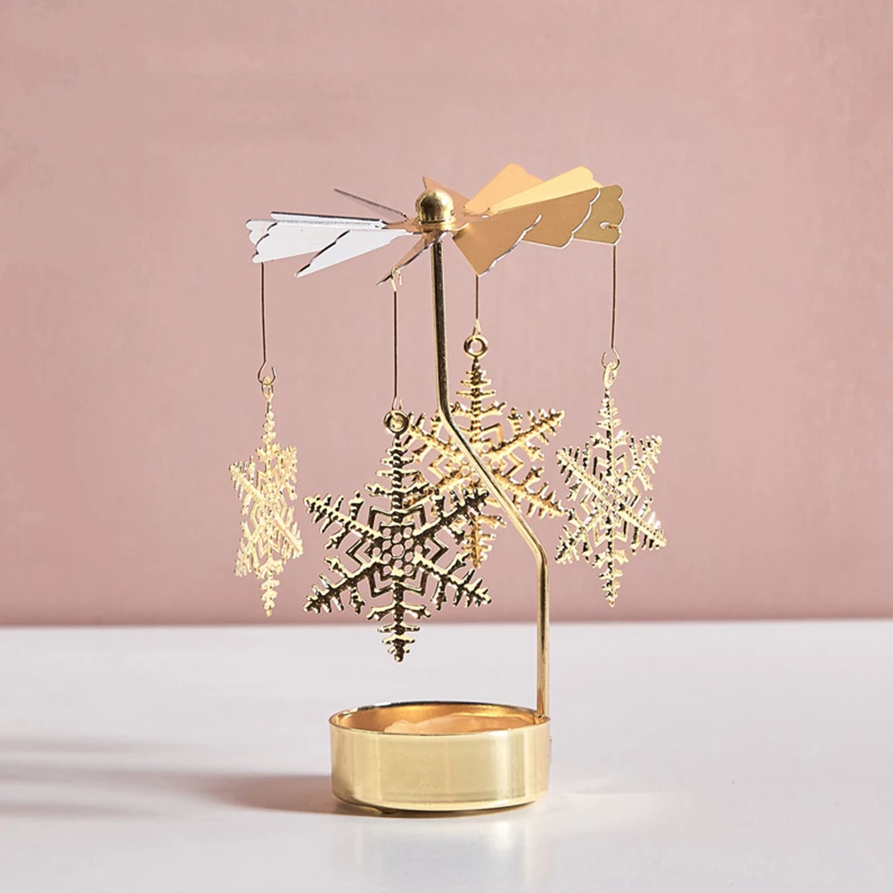 

2Pcs Rotating Holder for Dinner Dinner Table Ornament Table Wedding Decor Home Luxury Horse Light Item