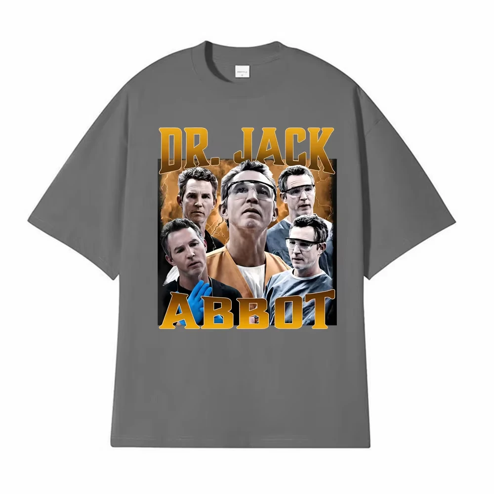 Vintage Dr. Abbott Comfort Medical Drama TV Character Graphic T-shirts Men's Clothing Fashion Tee Shirt Man Short Sleeve T Shirt