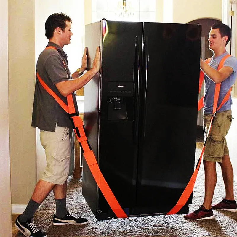 Labor Saving Furniture Moving Belt Rope Tension 2-Person Lifting Straps Lift Move Carry Appliances Mattresses Up Easily