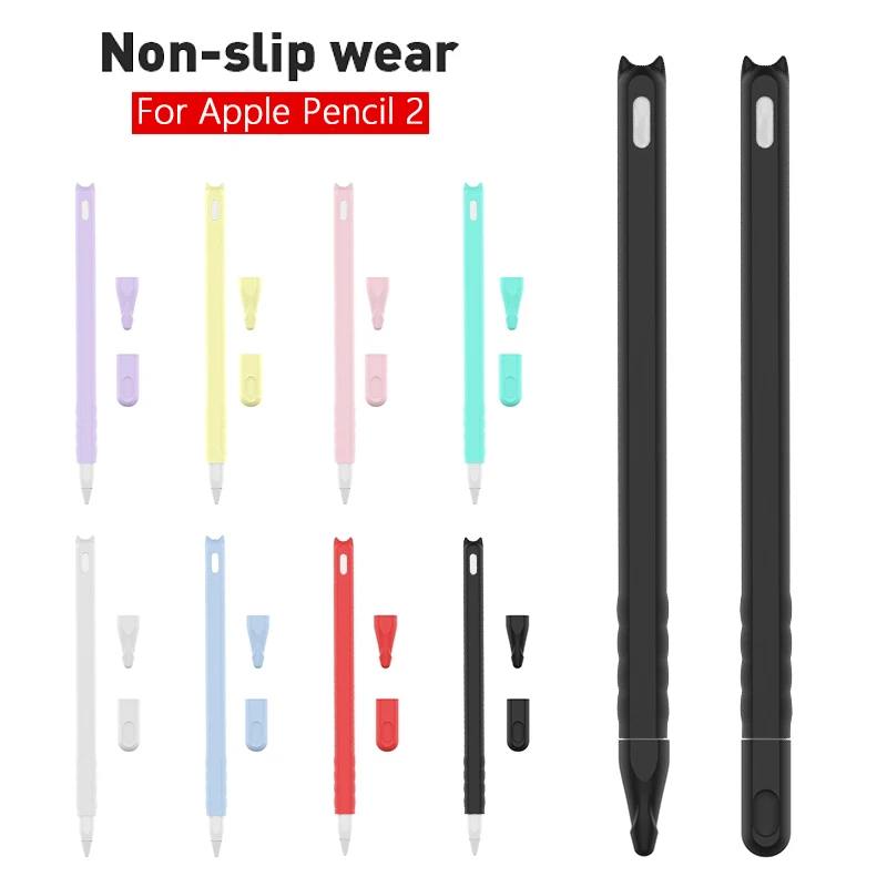 น่ารักปีศาจนุ่มซิลิโคนสําหรับ Apple ดินสอ 2nd Generation Anti-Fall Scratch PROOF สําหรับ Apple ดินสอ 2 Gen ปากกา