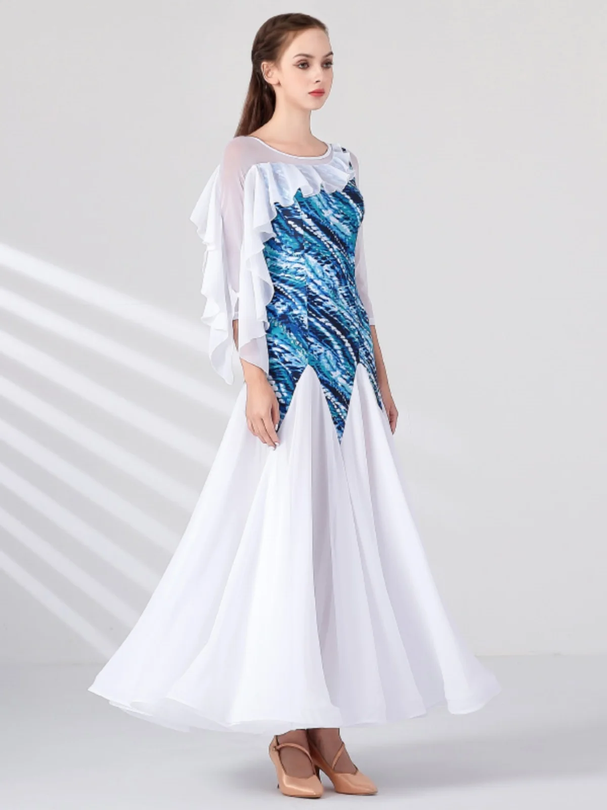 2025 모던댄스 드레스 볼룸댄스 의상 볼룸댄스 왈츠 연습복