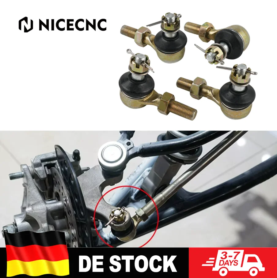 4-teiliges Kugelgelenk- und Spurstangenkopf-Set für Yamaha Raptor 700 700R YFM700R 2009-2020 YFZ450 YFZ450R Raptor 660R YFM660R Grizzly 550