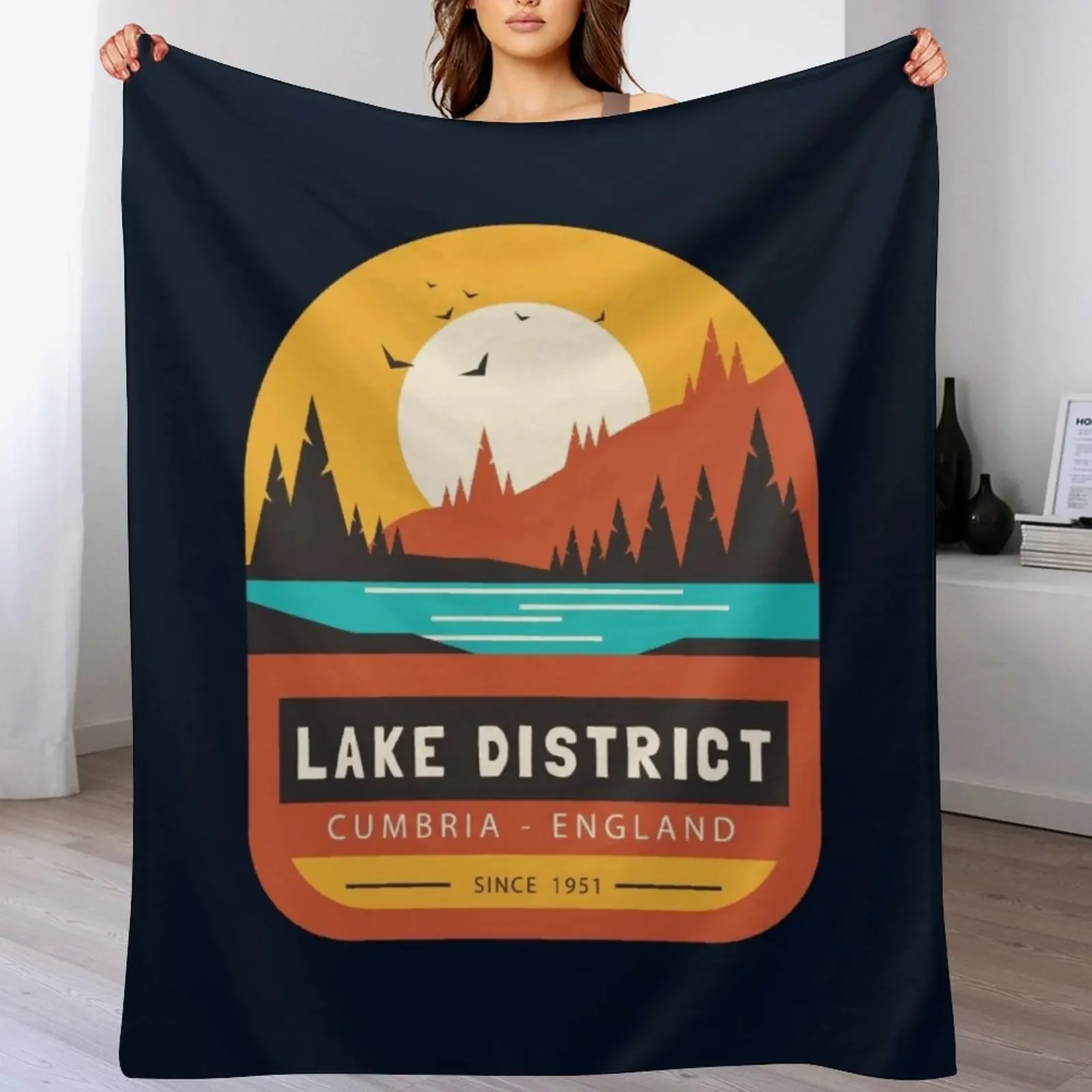 

The Lake District - Cumbria England Throw Blanket Soft Plush Plaid Weighted Camping Furrys Blankets