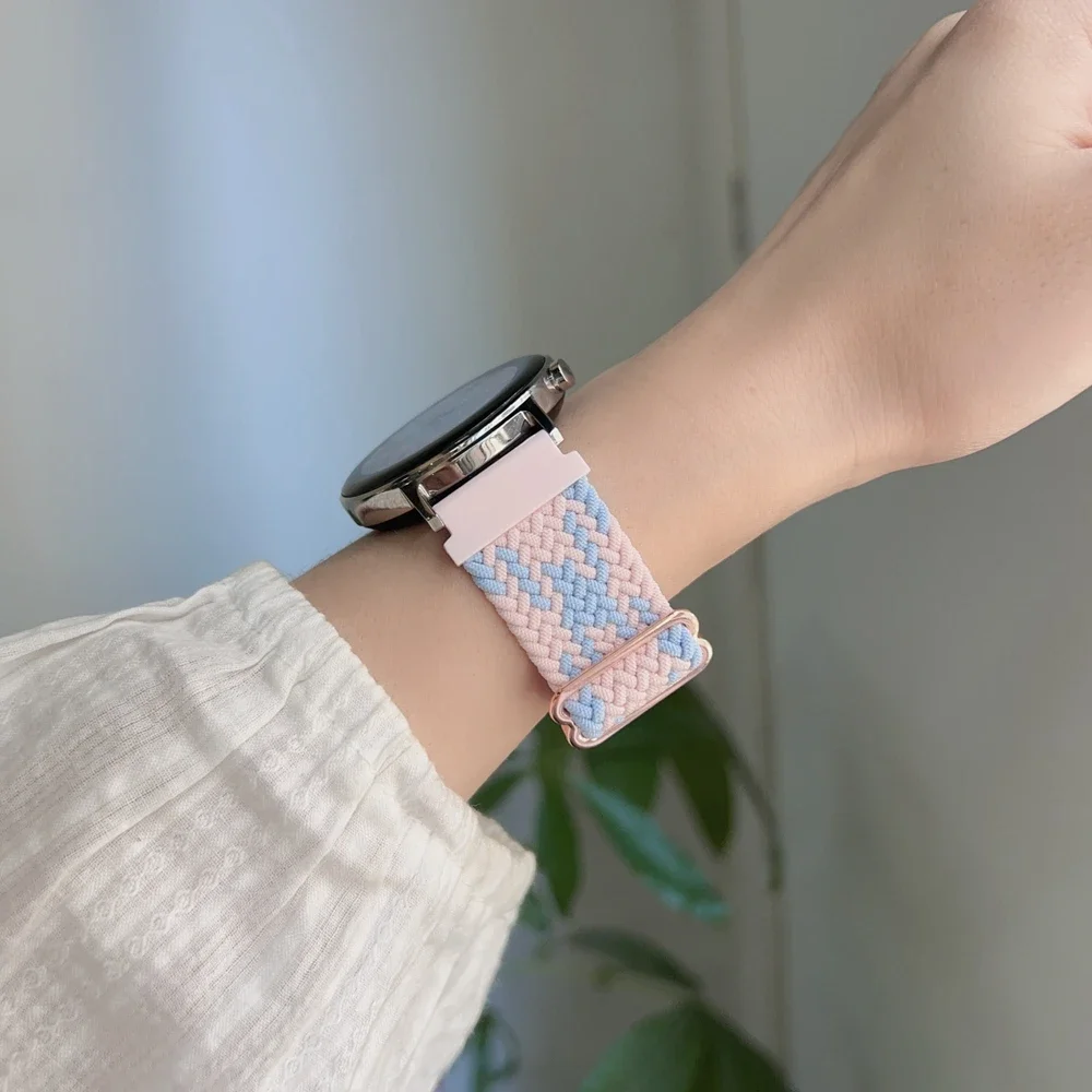 20 مللي متر 18 مللي متر 22 مللي متر الفرقة النايلون لسامسونج غالاكسي ساعة 7 FE 5 برو 4 6 الكلاسيكية 44 مللي متر 40 مللي متر الرياضة سوار كوريا غالاكسي ساعة 7 حزام #5