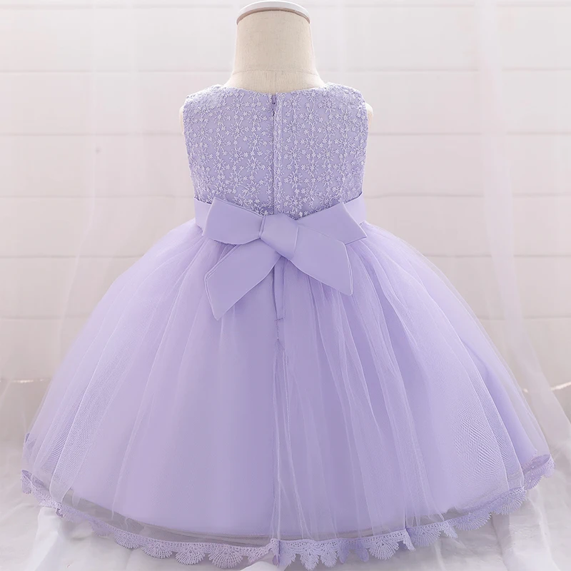 Toddler Baptism 1st Birthday Dress For Baby Girl Clothes Lace Princess Dress Flower Girls Party Ceremony Gown Infant Vestidos