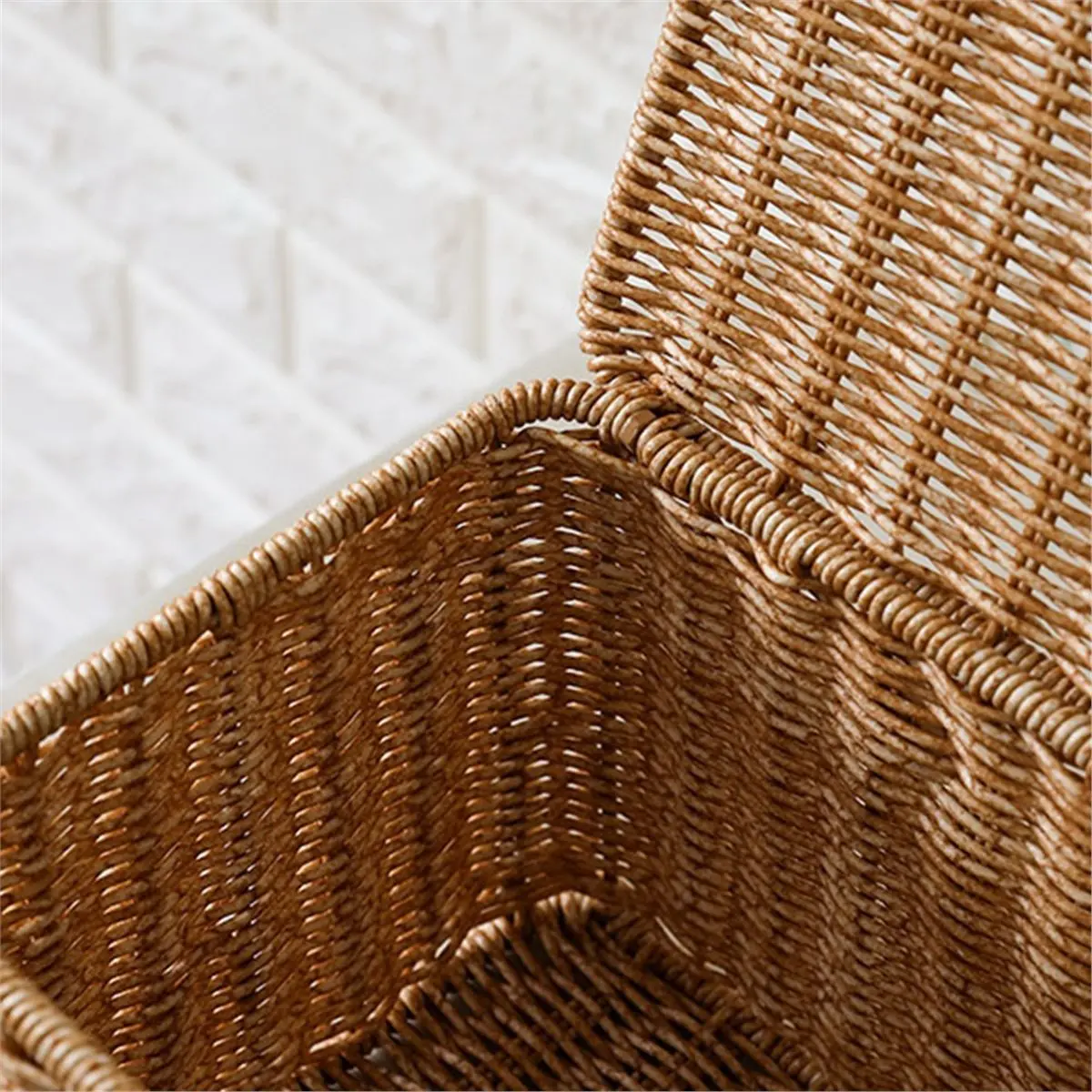 HAPPYDAY~ Paniers de rangement avec couvercles, organiseurs emboîtables pour la maison, paniers de rangement pour armoires