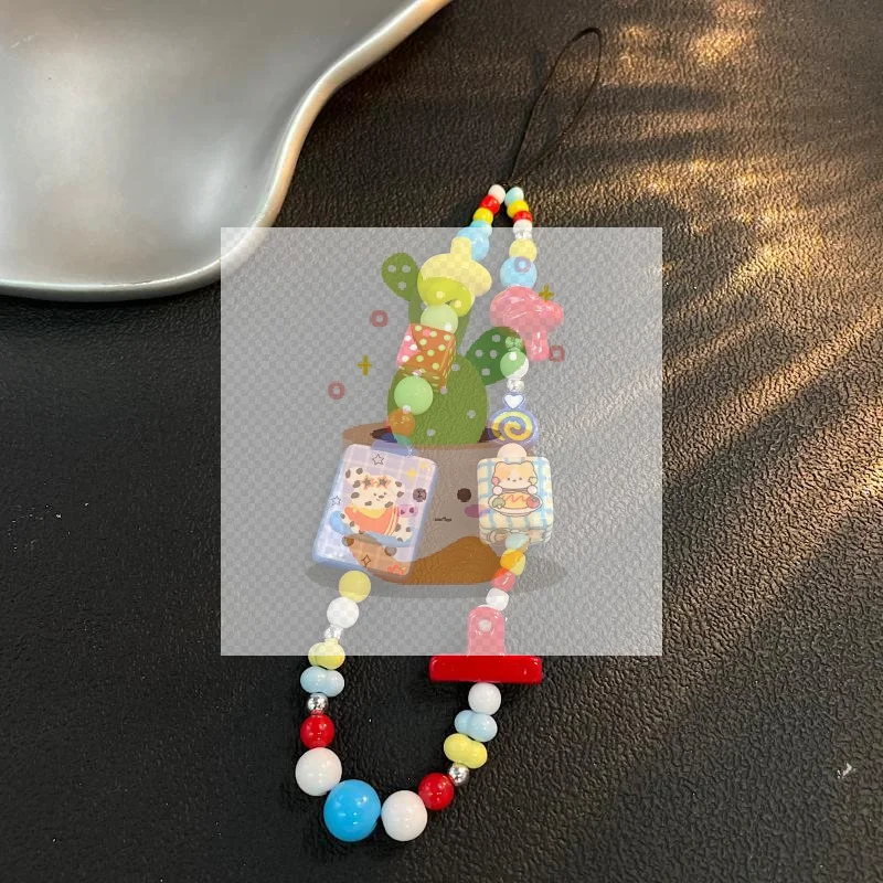 Catena versatile per telefono cellulare a colori da dessert adatta per la corda per appendere la custodia del telefono con fotocamera CCD