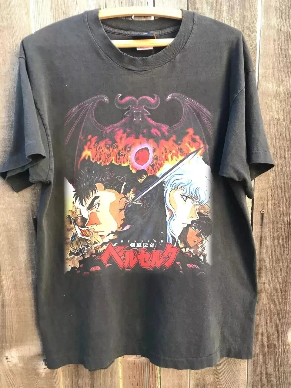 

Plus Size Summer Women's Vintage Berserk Anime T-Shirt Unisex Cotton Breathable Stylish Versatile Street Style Oversized