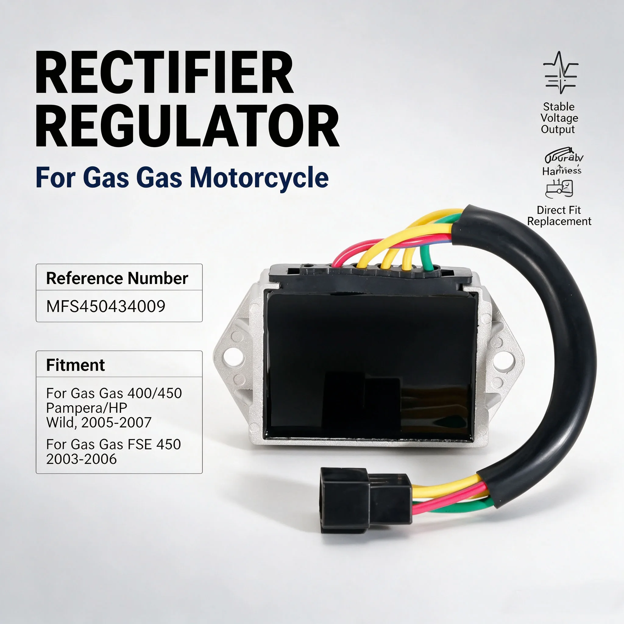 Voltage Regulator Rectifier For Gas Gas 400/450 Pampera/HP Wild 2005-2007 FSE 450 2003-2006 MFS450434009