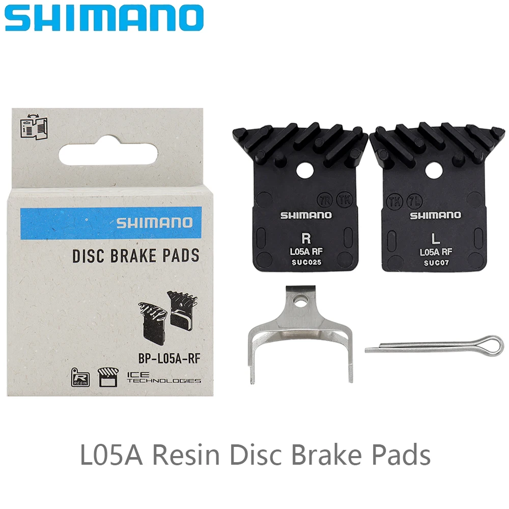 SHIMANO L05A-RF Road Mountain Bicycle Resin Disc Brake Pads Ice Tech For R9170 R8170 R7170 RS805 RS505 RX810 M9100 M8110 M7110