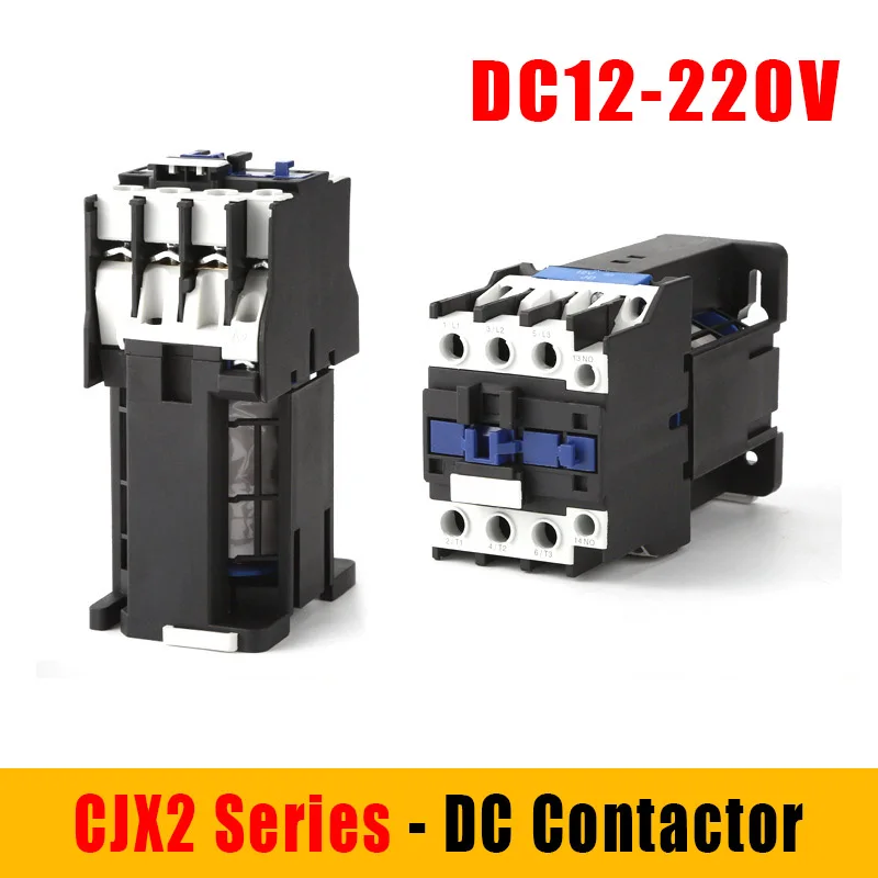 CJX2 0910Z DC Contactor Voltage DC12V-220V 9A 50/60Hz Magnetic Contactor 3 Phase 3 Pole Normal Open Contactor Cjx2 Dropshipping