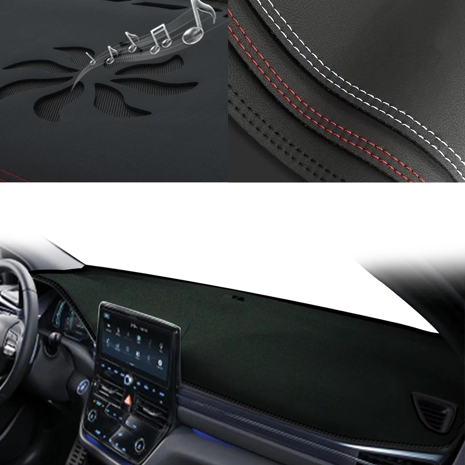 for Hyundai Ioniq 2020-2022 Electric EV Hybrid PHEV Special Customized Dashboard Cover Anti‑Glare Sunshade Pad Dash Mat Interior