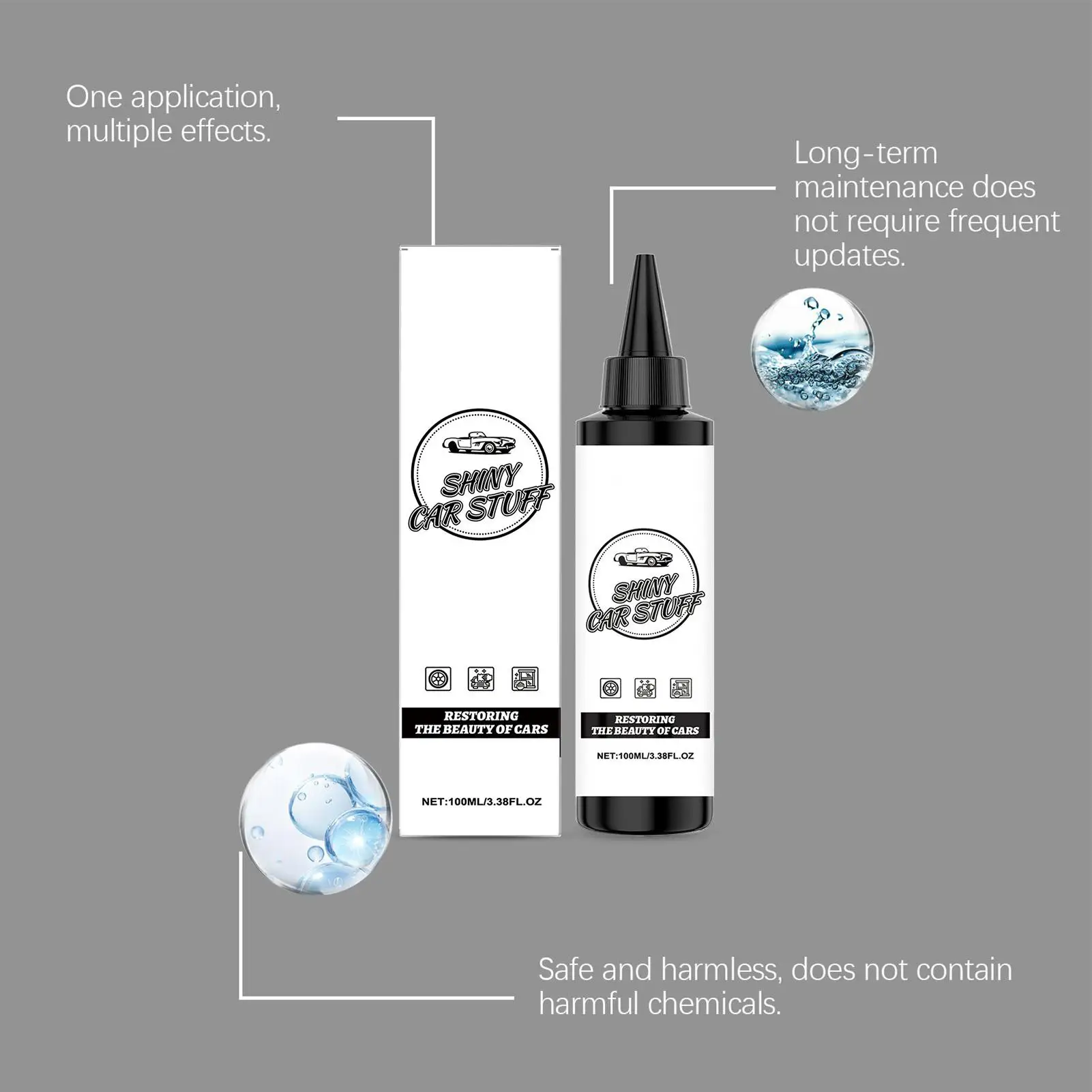 Mirror Enhancer Car Care Agent Coating Cleaner Portable Protection Spray Automobile Maintenance Tool For Car Vehicle Truck SUV view 5