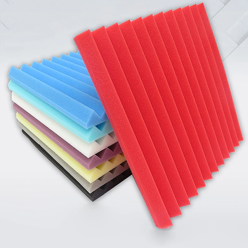 

Acoustic Foam 30X30X2.5cm Flame Retardant Soundproofing Noise Insulation Wedge Panels Home Office Soundproofing Studio