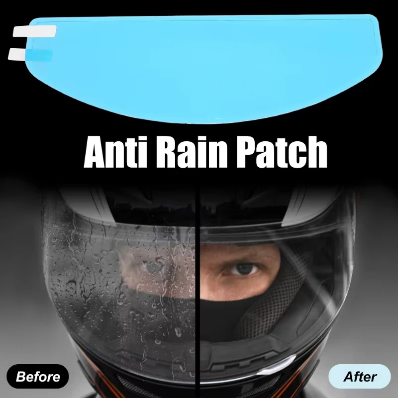 

Motorcycle Helmet Clear Anti-Fog Rainproof Film Helmet Lens Durable Nano Coating Sticker Moto Safety Driving Helmet Accessories